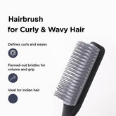 Kuber Industries Hair Brush | Bristles Brush | Hair Brush with Paddle | Brush for Curly wavy Hairs | Suitable For All Hair Types | Hair Brush Styling Hair | Pack of 4 | C19BLK | Black